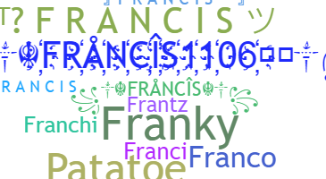 ชื่อเล่น - Francis