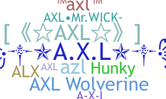 ชื่อเล่น - Axl