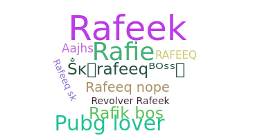 ชื่อเล่น - Rafeeq