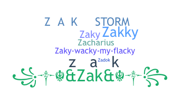 ชื่อเล่น - ZAK