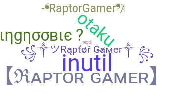 ชื่อเล่น - Raptorgamer