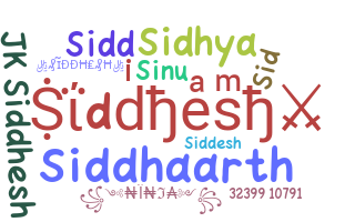 ชื่อเล่น - Siddhesh