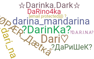 ชื่อเล่น - Darina