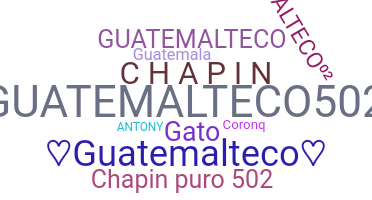 ชื่อเล่น - Guatemalteco