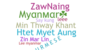 ชื่อเล่น - Myanmar