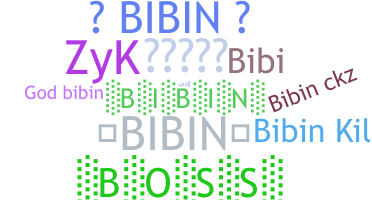 ชื่อเล่น - Bibin