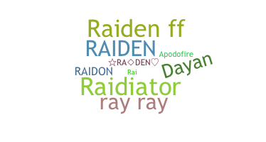 ชื่อเล่น - Raiden