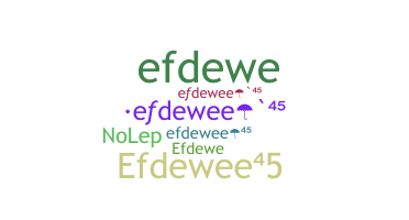 ชื่อเล่น - efdewee45
