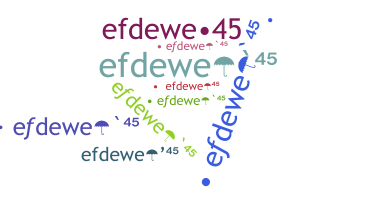 ชื่อเล่น - efdewe45