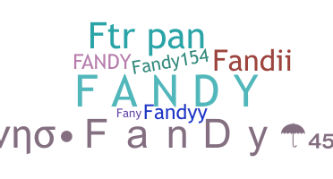 ชื่อเล่น - Fandy