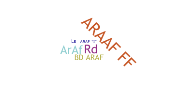 ชื่อเล่น - araf