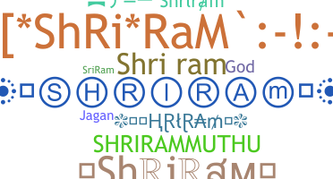 ชื่อเล่น - Shriram