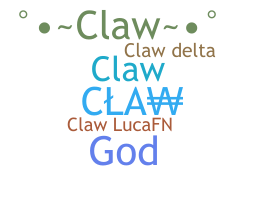 ชื่อเล่น - CLAW
