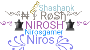 ชื่อเล่น - Nirosh