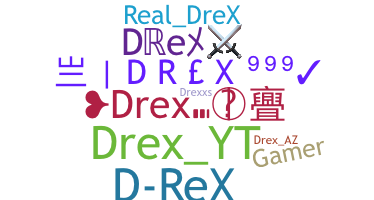 ชื่อเล่น - Drex