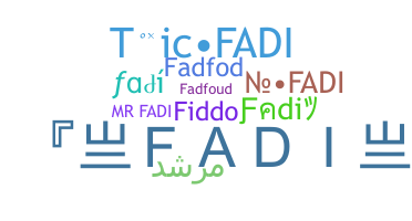 ชื่อเล่น - Fadi