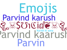 ชื่อเล่น - Parvind