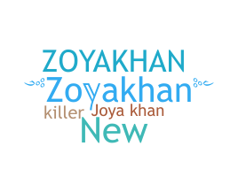 ชื่อเล่น - Zoyakhan