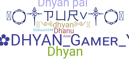 ชื่อเล่น - dhyan