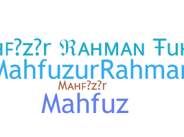 ชื่อเล่น - Mahfuzur