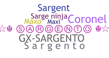 ชื่อเล่น - Sargento