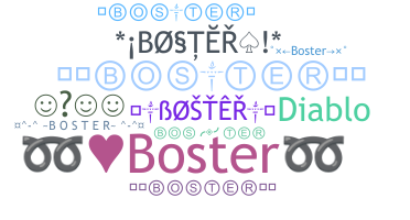 ชื่อเล่น - Boster