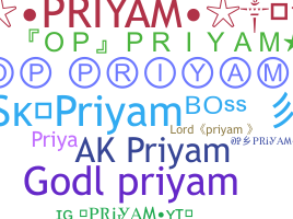 ชื่อเล่น - Priyam