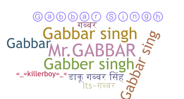 ชื่อเล่น - GabbarSingh