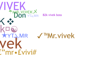 ชื่อเล่น - MrVivek