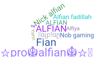 ชื่อเล่น - Alfian