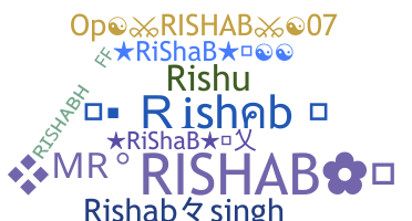 ชื่อเล่น - Rishab