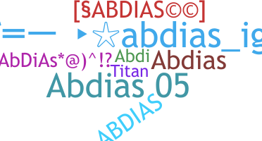 ชื่อเล่น - abdias