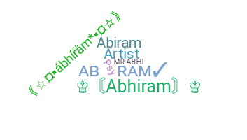 ชื่อเล่น - Abhiram