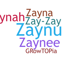 ชื่อเล่น - Zaynah