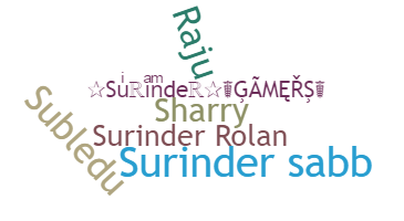 ชื่อเล่น - Surinder