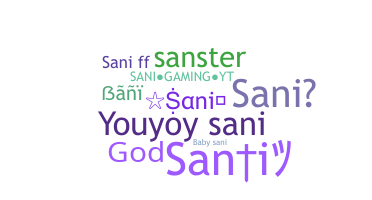ชื่อเล่น - SANI