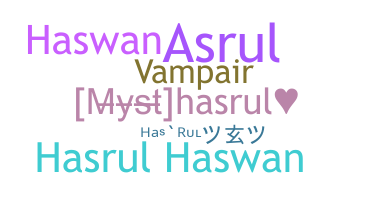 ชื่อเล่น - Hasrul