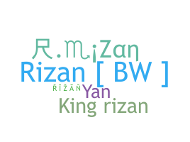 ชื่อเล่น - Rizan