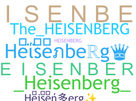 ชื่อเล่น - Heisenberg