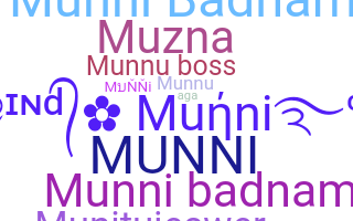 ชื่อเล่น - Munni