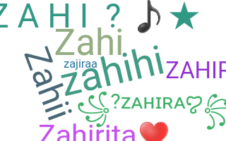 ชื่อเล่น - Zahira