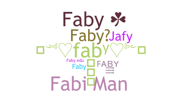 ชื่อเล่น - faby