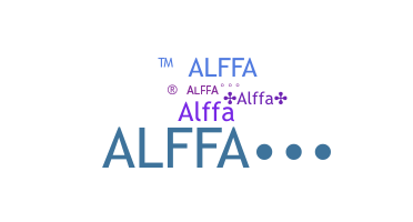 ชื่อเล่น - ALFFA