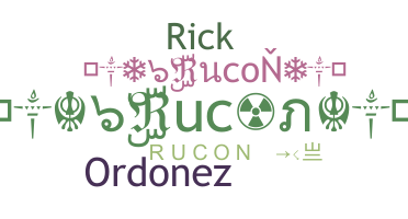 ชื่อเล่น - Rucon