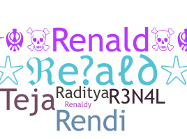 ชื่อเล่น - Renald