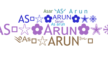 ชื่อเล่น - AsArun
