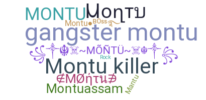 ชื่อเล่น - Montu