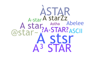 ชื่อเล่น - Astar