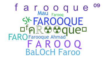 ชื่อเล่น - Farooque