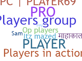 ชื่อเล่น - Players